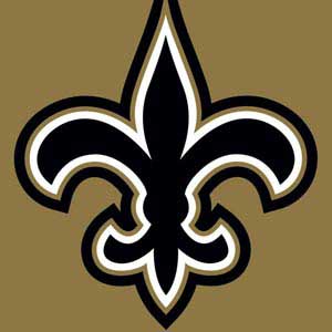 NFL New Orleans Saints Large Logo Xbox 360 (Includes HDD) Skin